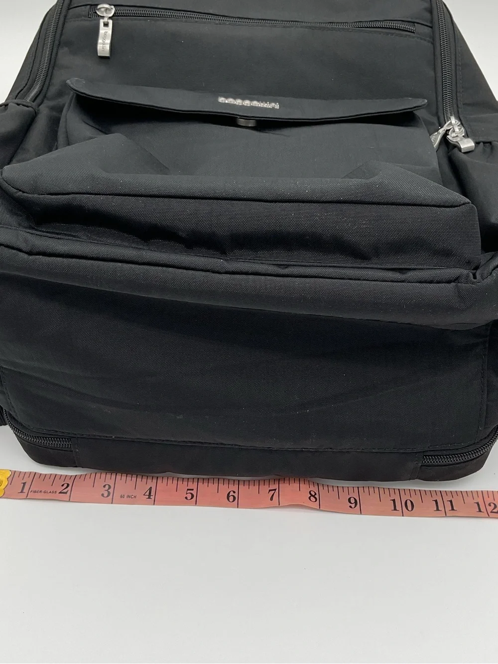 Baggallini Black Nylon Everyday Laptop Backpack with Front Pocket